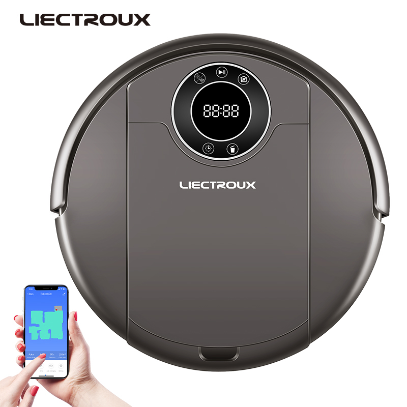 LIECTROUX ����� �������� ��� ���������� ZK808, Wi Fi App, 3000 pa ����������, ��������� �����, Smart Memory, �� �����, ������ ����� ������, ����������� ���������